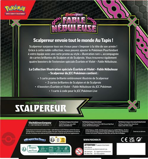 Coffrets Pokémon – Scalpereur – Fable Nébuleuse – EV6.5 Fr