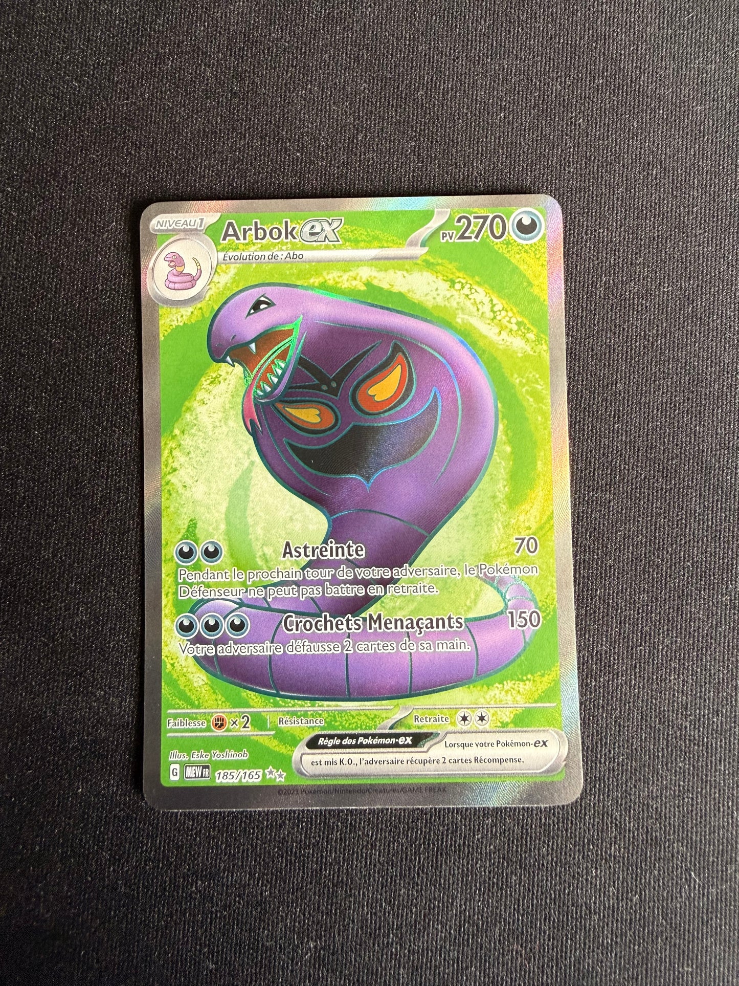Arbok ex 185/165