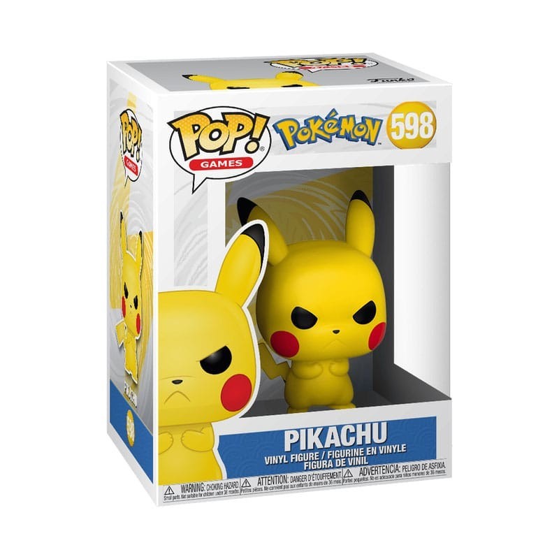 Figurine Funko Pop! Games N°598 - Pokemon - Pikachu Grincheux