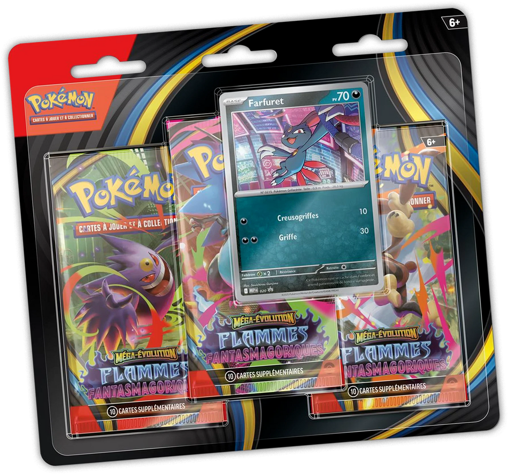 Pokémon – Tripack – ME02 Flammes Fantasmagoriques Fr