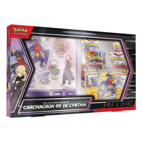 Pokémon – Coffret Collection Premium Carchacrok-ex de Cynthia – Rivalités Destinées – EV10 – Fr